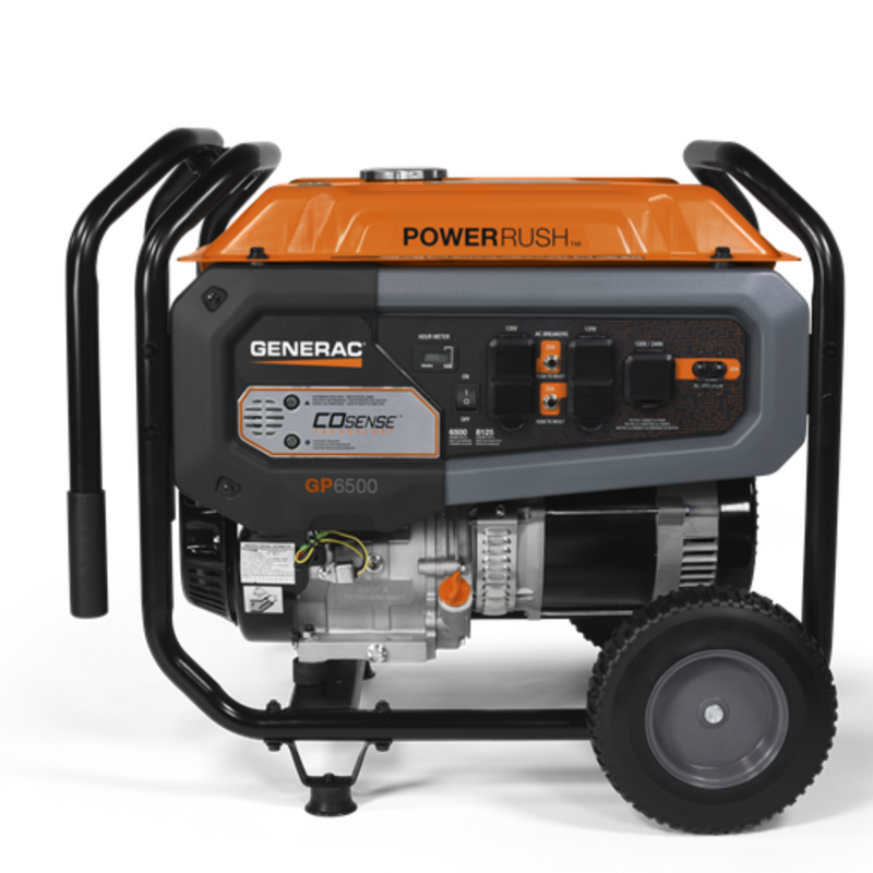 Generac Portable Generator, 6500 | Pull Start with Cord | 49ST 7672