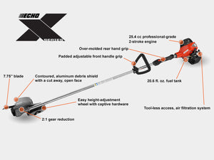 ECHO PE‑2620S – Straight Shaft Power Edger | 25.4cc 2‑Stroke Engine