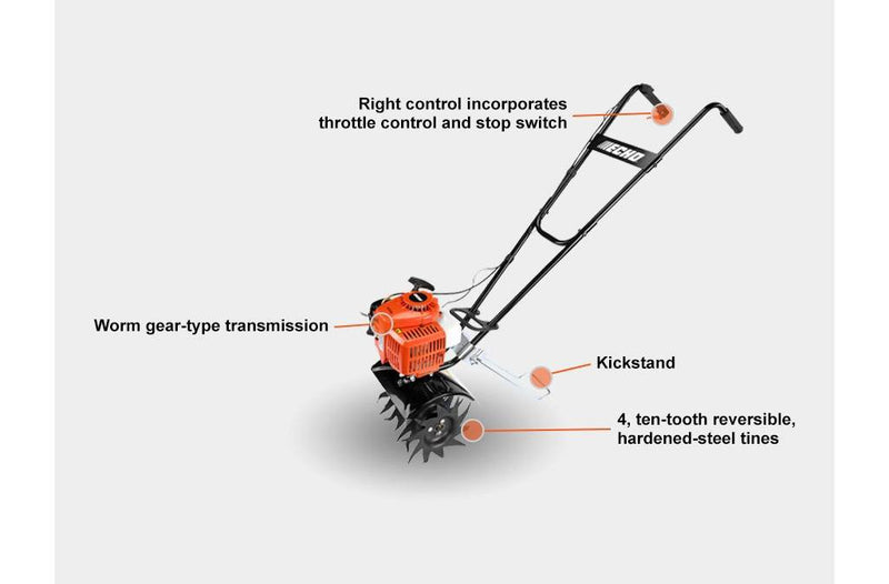 ECHO TC‑210 – 21.2cc Tiller/Cultivator | Compact High‑Torque Design