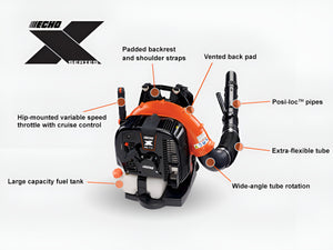 ECHO PB‑770H – X Series 63.3cc Backpack Blower | 756 CFM & 234 MPH