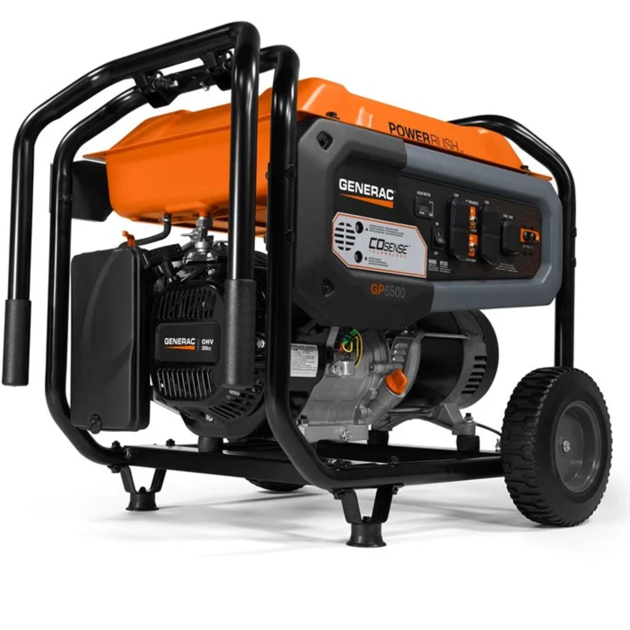 Generac Portable Generator, 6500 | Pull Start with Cord | 49ST 7672