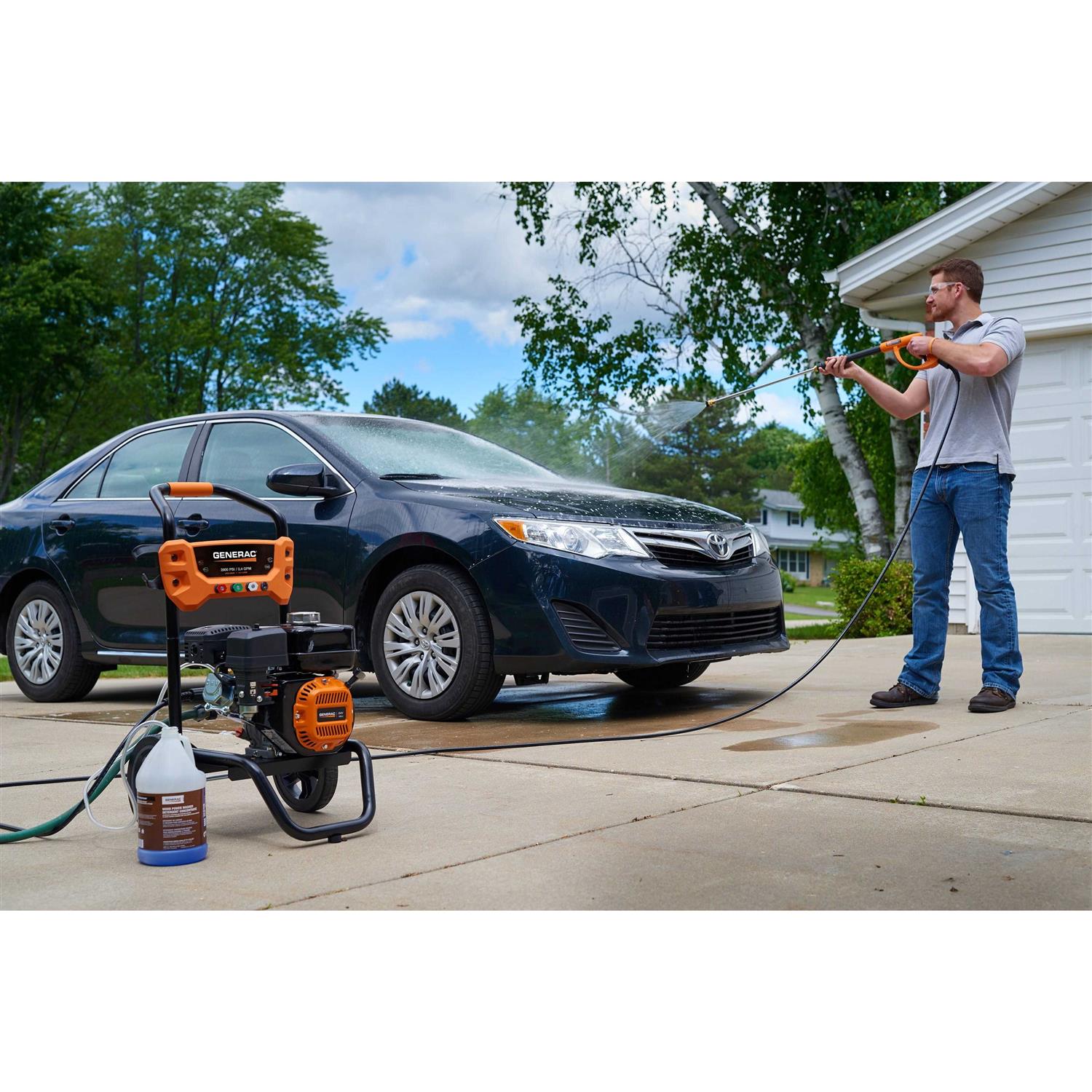 Generac 8897 2900 PSI 2.4 GPM Gas Powered Residential Pressure Washer