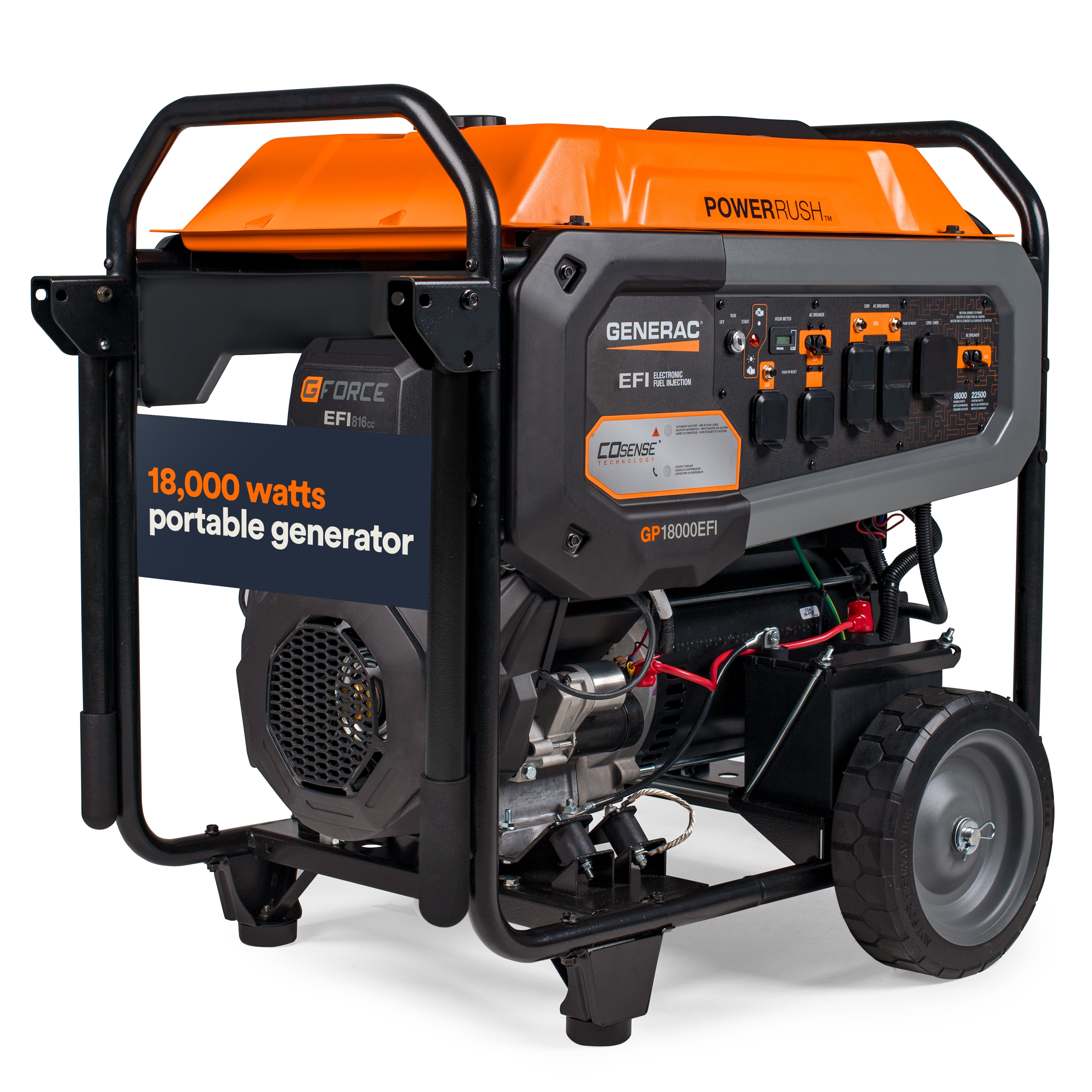 Generac Portable Generator, 18000